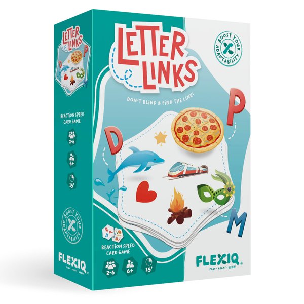 WHAT DO YOU MEME? Letter Links — Word Match Game by FlexiQ, Brain Teasers for Kids 6+, Board Games for Family Night