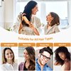 Pack of 2 Bamboo Hair Brushes, 100% Natural Eco-friendly Hair Brush with Bamboo Bristles, Massages Scalp Anti-Static Hair Detangle for All Types, Lightweight (Paddle)