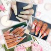 Tapered Extra Long Nail Tips, Ballerina Natural Acrylic Fake Nail Tips, Press On Nail False Nails with Box for Nail Salons and DIY Nail Art, 240PCS, 10 Sizes (Natural)