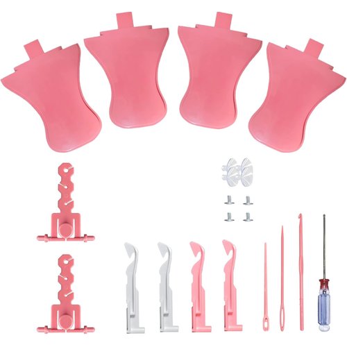 20pcs Set DIY Knitting Machine Accessories, Rotating Knit Loom Wire Rack Replacement with Tensioner, Knit Hook Kit Compatible with 22/32/40/48 Sentro Knitting Machines &Jamit Loom for Adults Kids