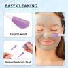 Face Mask Applicator and Pore Polishing Wand,2 Pcs Silicone Face Mask Brush Reusable Facial Brushes Applicator for Applying Skin Care Products Skincare Supplies Tool for Face Mask Eye Mask Body Lotion