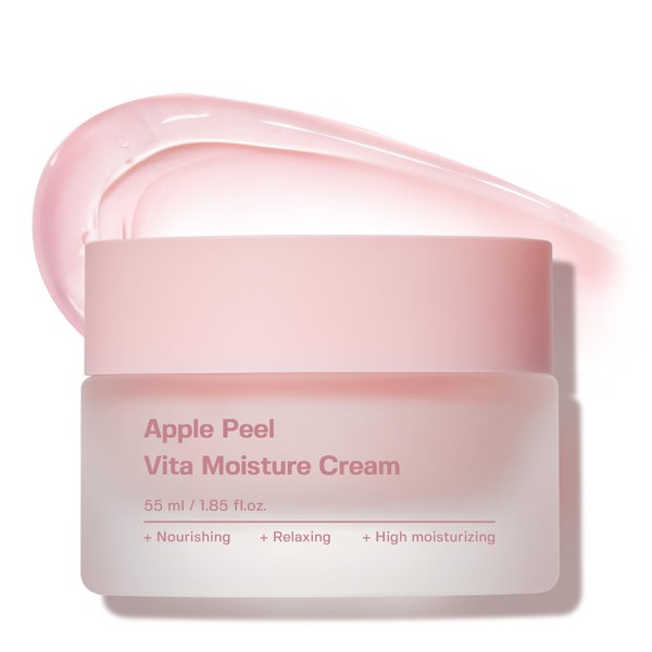 SUNGBOON EDITOR Apple Peel Vita Moisture Cream, facial moisturizing cream, hydrating dry & oily skin, soothe & moisturize rough skin, korean skincare