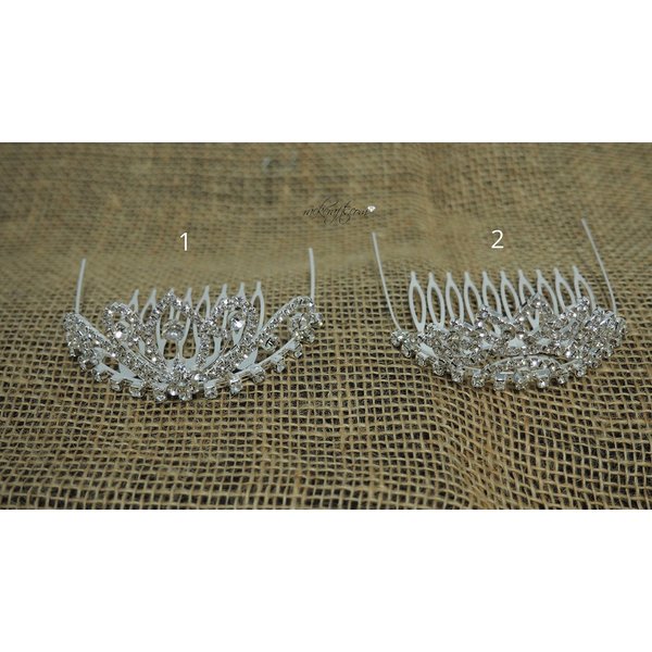 rackcrafts.com Hair Comb Mini Tiara Wedding Fashion Jewelry (1)