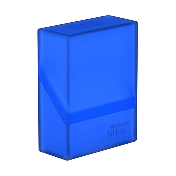 Ultimate Guard Boulder 40+, Deck Case for 40 Double-Sleeved TCG Cards, Sapphire, Secure & Durable Storage for Trading Card Games, Soft-Touch Finish