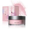 IONSGAKO Pink Translucent Setting Powder Shimmer Glitter Loose Setting Powder Oil Control Matte Finishing Setting Face Powder Makeup for All Skin Tones