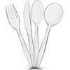 Plasticpro Clear Plastic Forks Disposable Cutlery Medium Weight Utensils 50 Count