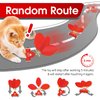 Rasolamo Automatic Cat Toy, Interactive Cat Toys for Indoor, Smart Cat Toys Feather with LED Lights & Bells, for Cat Toy USB Charging Play Moving Indoor