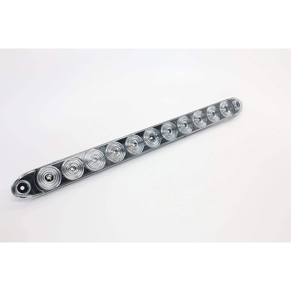 15" Clear Red Multi-function Stop Turn Tail Marker Trailer Light LED Bar Truck Waterproof USA Made