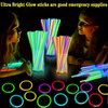 240 Glow Sticks Bulk New Years Eve Party Supplies Glow In The Dark Party Favors Glow Stick Necklaces Bracelets with Connectors 8" Glowsticks Light Up Toys Party Pack for New Years Birthday Decorations