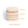 HuaArt 19.5 Foot /3 Rolls Oil Lamp Wick, 1/2 Inch Oil Lantern Wick, 3/4 Inch Flat Cotton Wick, 7/8 Inch Oil Lamp Wicks Burner with Stitch, 6.5 Feet per Roll