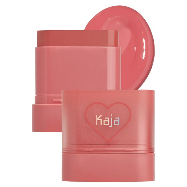 Kaja Dewy Bar - Creamy Multi-Stick Blusher & Lip Balm, Korean Cream Blush Stick for Cheeks and Lips, 45% Moisturizing Oil, Apple Extract, Vitamin-Hyaluronic Acid Infused, 06 Grapefruit Gelato, 10g