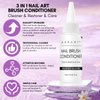 Makartt Nail Art Brushes Conditioner Cleaner, Cleaner & Restorer & Care Brush Bristles, Acrylic Brush Cleaner Gel Used for Solid Gel Polish/Nail Art Liner/Builder Gel Manicure Brush - 70ml/2.36 fl. oz