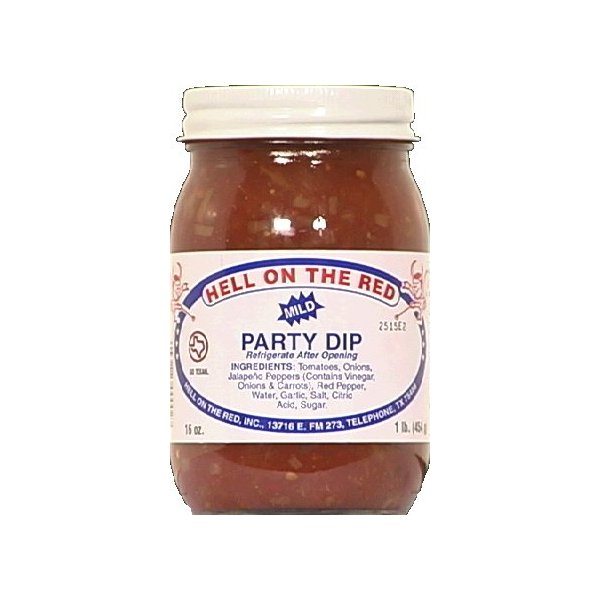 Hell On The Red Texas Mild Party Salsa 16 OZ(Pack of 3)