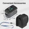 Vive Precision Pulse Oximeter - Oxygen Monitor Fingertip, Heart Rate Medical Grade Sensor LED Display - Accurate Finger Meter For Saturation SpO2, Lanyard & Batteries Included - FSA/HSA Approved