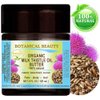 MILK THISTLE OIL BUTTER Silybum marianum 100 % Natural 4 Fl.oz.- 120 ml for FACE, SKIN, BODY, HAIR, NAILS, Foot Care. Foot Oil butter, Skin Moisturizer by Botanical Beauty