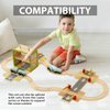 UDEAS Wooden Construction Set Toys Train Road Toys with Train Blocks Storage Toys for Children Age 3+