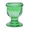 Glass Eye Wash Cup for Keep Your Eyes Clean and Healthy | Soothing Relief from Allergens Irritants Makeup Dust Dry Eyes | Eye Shaped Rim Snug Fit Set of 2 (Light Green)