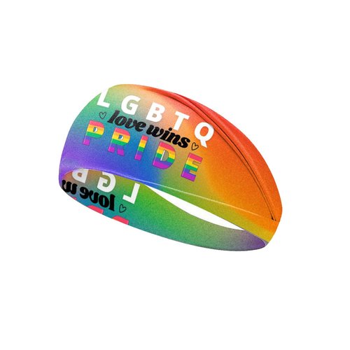 BBTDIN Rainbow Turban Pride Headbands Rainbow Striped Hair Band Pride Parade Headwarp Rainbow Headbands JHP30 (LGBTQ Pride)