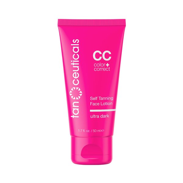 Tanceuticals Facial Self Tanner - Self Tanning Lotion for Face Gives Deep, Natural Looking Sunless Tan - Fresh Coconut Scent - Won’t Clog Pores or Cause Acne - Easy to Apply - Ultra Dark Shade 1.7 oz