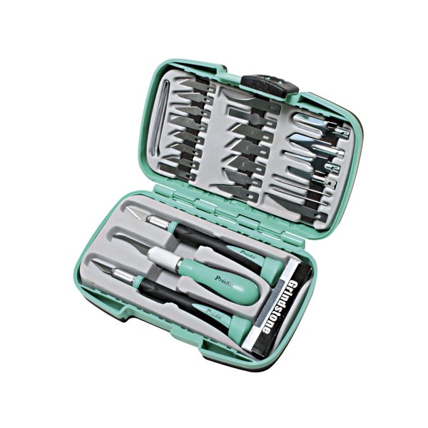 Pro'sKit PD-395A Deluxe Hobby Knife Set,Green