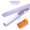 Mini Hair Straightener Ceramic Tourmaline Plate Flat Iron Curler Small Lightweight Portable Hair Styling Straightening Plate Curling Iron with Quick & Easy Heating for Women