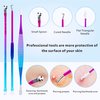 Blackhead Extractor Tools, Ybaoo 10 Pcs Professional Pimple Popper Tool Kit with Metal Case for Quick and Easy Removal of Blackheads,Pimples,Zit Removing,Facial and Nose(Colorful)