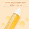 firstfly Sunscreen Body Oil SPF45 Body Moisturizer Oil Serum with Coconut Oil for Dry Skin Nourishing Glowing Skin Care Body Shimmer Oils for Women,Lightweight, Non-Greasy