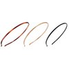 France Luxe Belle Skinny Headband 3-Pack - Black/Gold/Tortoise