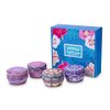 Scented Candles Gift Set Lavender Rose Gardenia and Lilac, Natural Soy Wax with Floral Essential Oil Travel Tin Candles Use for Aromatherapy Stress Relax, Home Decor, Yoga Meditation Reiki, Pack 4