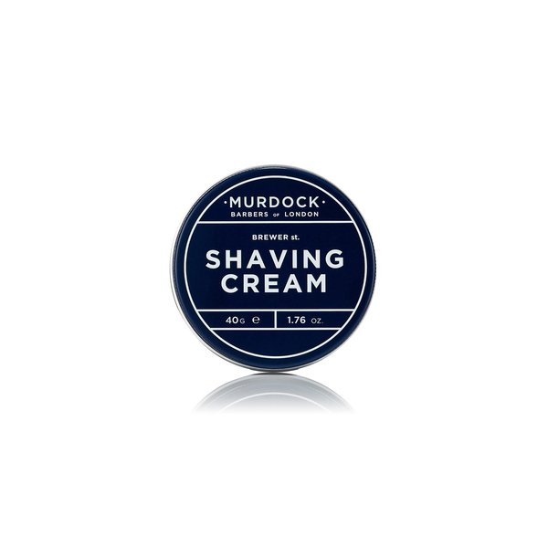 Murdock London Shaving Cream (Travel Size) | Rich Luxurious Texture Softens and Soothes | Made in England | 40g