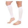 Doc Miller Calf Compression Sleeve Men and Women - 15-20mmHg Shin Splint Compression Sleeve Recover Varicose Veins, Torn Calf and Pain Relief - 1 Pair Calf Sleeves White Color - Medium Size