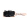 Lombard Cutlery Wood Paddle Hair Brush for Women with Anti Static Bristle (Black Flower)