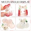 LARATH 6 Pieces Small Acrylic Hair Claw Clips Cherry-shaped Hair Jaw Clamp Non-slip Plastic Barrettes Headwear for Girls Women Gifts Hair Accessories, 3 Colors