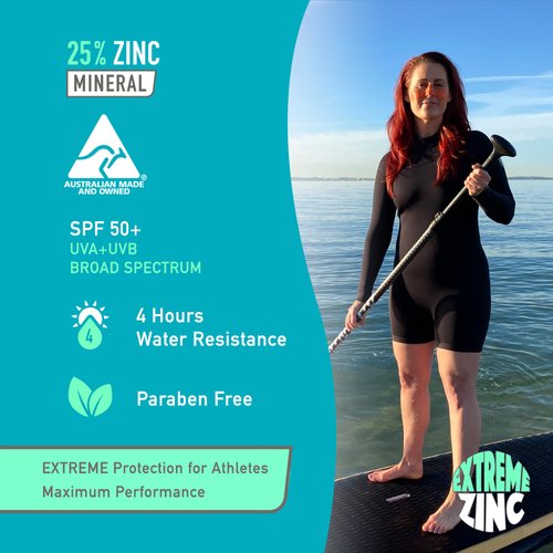 Sun Zapper (Orange) Extreme Zinc Stick - Orange Mineral Sunscreen Stick SPF50+ UVA/UVB+ Unbeatable Sun Protection Sunblock, Made in Australia