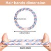 WILDREEDS 8Pcs Hair Ties for Thick Hair, Hair Tie Bracelet Ponytail Holders, Exceptionally Secure with Gentle Hold Hair Ties for Girls and Women Hair Accessories, Mixed Color 9