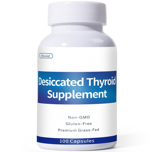 Jkrova Grass-Fed Desiccated Thyroid Supplement (100 Capsules) – for Hypothyroidism & Hashimoto’s | Desiccated Thyroid Supplement for Women – Supports Energy, Mood Balance, Focus & Metabolism