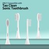 YMPBO 10 Pack Toothbrush Replacement Heads Compatible with TAO Clean Sonic Toothbrush Adults, Tooth Brush Head Toothbrush Heads Refill, Medium Bristles, Super Clean