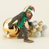Design Toscano Bigfoot The Holiday Yeti with Santa Hat Funny Christmas Tree Ornament, Small X 3, Abominable Snowman
