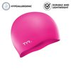 TYR Wrinkle Free Silicone Swim Cap, Fluorescent Pink