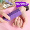 Manicure Nail File Kit-3Pcs Double Sided Nail File, Rectangular Nail Buffer, 4 Step Buffing Block, 3Pcs Cuticle Clipper & Pusher, and Nail Brush, Complete Nail Kit with Buffer for Salon Nail Art