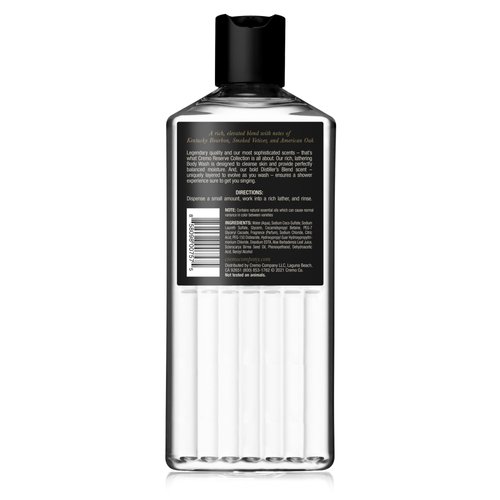 Cremo Rich-Lathering Distiller’s Blend Body Wash for Men, An Elevated Blend with Notes of Kentucky Bourbon, Smoked Vetiver and American Oak, 16 Fl Oz
