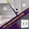 ENERLITES - FBA_8812-W-10PCS Toggle Light Switch Wall Plate, Size 2-Gang 4.50" x 4.57", Unbreakable Polycarbonate Thermoplastic, 8812-W-10PCS, White (10 Pack)