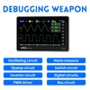 FNIRSI 1013D Oscilloscope - Handheld Tablet Oscilloscope, Portable Digital Storage Oscilloscope Kit 2 Channels 100Mhz Bandwidth 1GSa/s Sampling Rate 7" TFT LCD Touch Screen