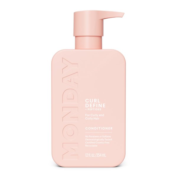 MONDAY HAIRCARE Curl Define Conditioner 12oz, Nourishing Curls, Coconut Oil, Shea Butter, Enhancing Shine and Strengthening Hair