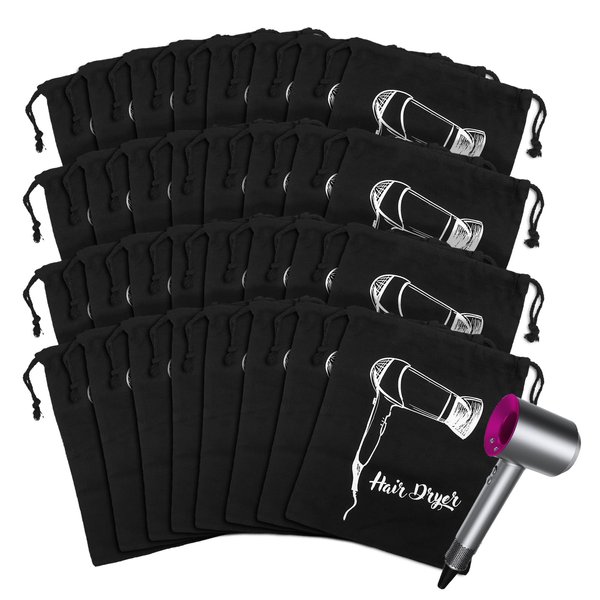 Hair Dryer Bags Bulk, Hairdryers Storage Drawstring Pouch, Blow Dryer Case Container Hairdryer and Styling Tools Accessories Bags for Hotel Home Airbnb Travel Bathroom (32)