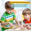Feradny 24 Pack DIY Model Planes Unfinished Wooden Airplane Model Toys Wood Plane Paint kit Aircraft Plane Model for Kids School Art Activity Birthday Carnival Party, 4 Styles