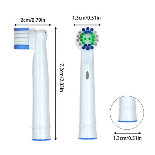 Electric Toothbrush Replacement Heads Compatible with Oral-B Soft Bristles Replacements Brush Heads 16 Pack