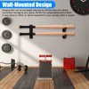 TOBWOLF 2PCS Double Deck Baseball Bats Display Wall Mount Rack for 2 Bats, Baseball Bat Display Holder Horizontal Hanger with Felt Liner, Softball Bat Bracket Stand for Sports Memorabilia Collectible