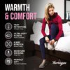 Thermajane Long Johns for Women - Thermal Leggings for Women, Fleece Lined Thermal Underwear Bottoms (X-Small, Black)