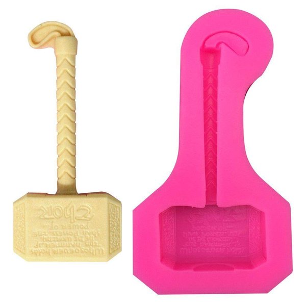 Super Hero Hammer Superhero Silicone Mold | Bakell™ Decorating, Fondant, Baking, Soap, Ice Tray, Chocolate & Candy Silicone Molds